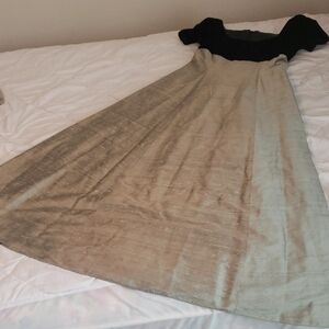 Source Unknown Black and Silver Maxi Dress